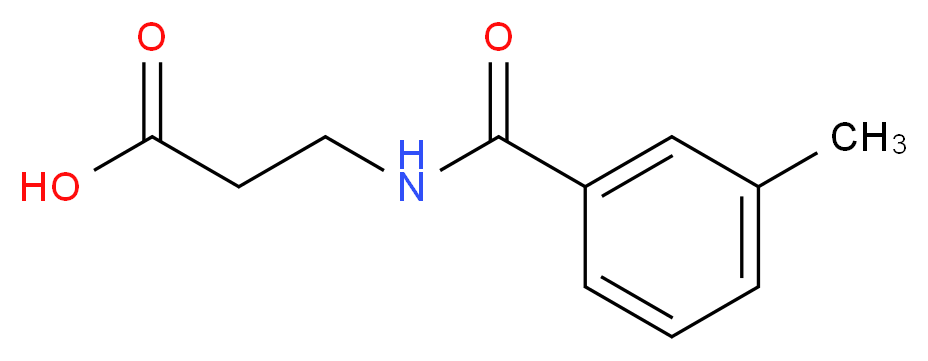 3-[(3-Methylbenzoyl)amino]propanoic acid_分子结构_CAS_446828-79-1)