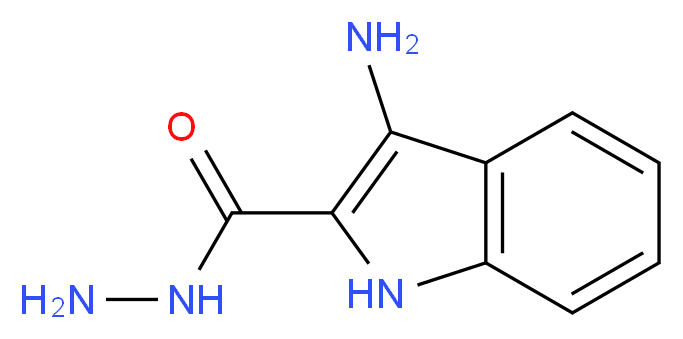 3-amino-1H-indole-2-carbohydrazide_分子结构_CAS_110963-29-6