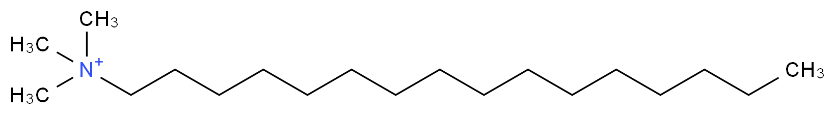 hexadecyltrimethylazanium_分子结构_CAS_57-09-0