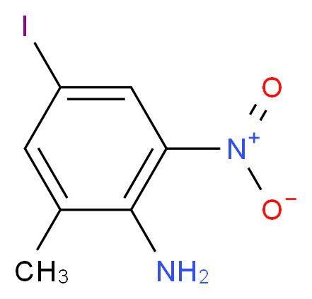 4-Iodo-2-methyl-6-nitroaniline_分子结构_CAS_532934-93-3)