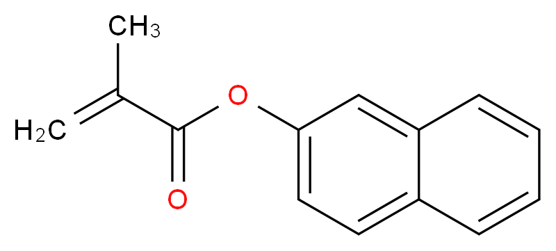 naphthalen-2-yl 2-methylprop-2-enoate_分子结构_CAS_10475-46-4