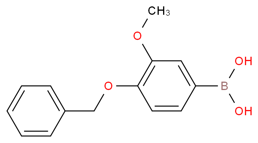 [4-(benzyloxy)-3-methoxyphenyl]boronic acid_分子结构_CAS_243990-53-6