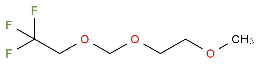 1,1,1-trifluoro-2-[(2-methoxyethoxy)methoxy]ethane_分子结构_CAS_130156-55-7