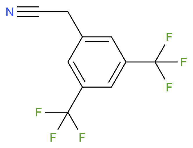 3,5-双(三氟甲基)苯乙腈_分子结构_CAS_85068-32-2)