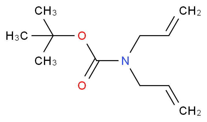 N,N-二烯丙基氨基甲酸叔丁酯_分子结构_CAS_151259-38-0)