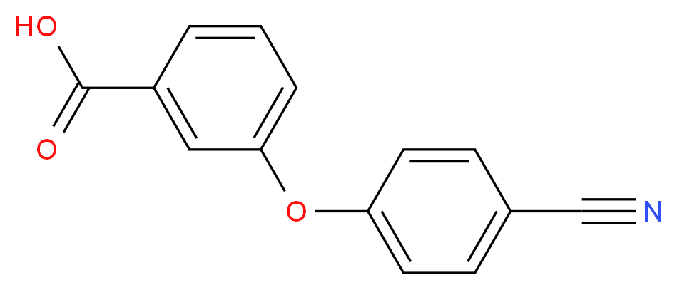 3-(4-cyanophenoxy)benzoic acid_分子结构_CAS_)