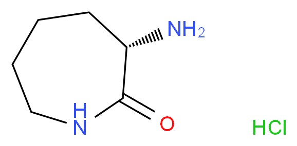 L-(-)-α-氨基-ε-己内酰胺 盐酸盐_分子结构_CAS_26081-07-2)