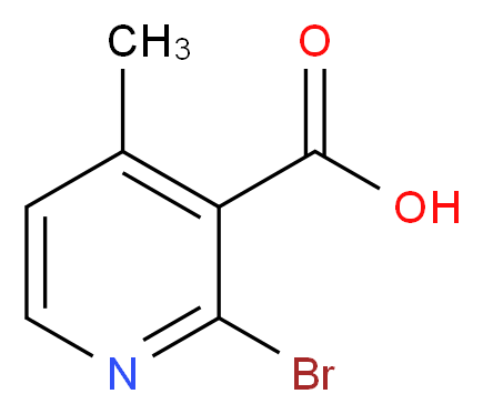 2-Bromo-4-methyl-nicotinic acid_分子结构_CAS_)