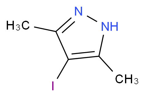 4-iodo-3,5-dimethyl-1H-pyrazole_分子结构_CAS_2033-45-6