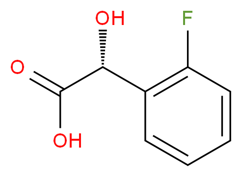 (2R)-2-(2-fluorophenyl)-2-hydroxyacetic acid_分子结构_CAS_32222-48-3