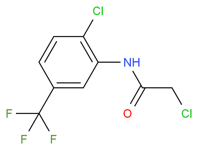 2-chloro-N-[2-chloro-5-(trifluoromethyl)phenyl]acetamide_分子结构_CAS_328-26-7)