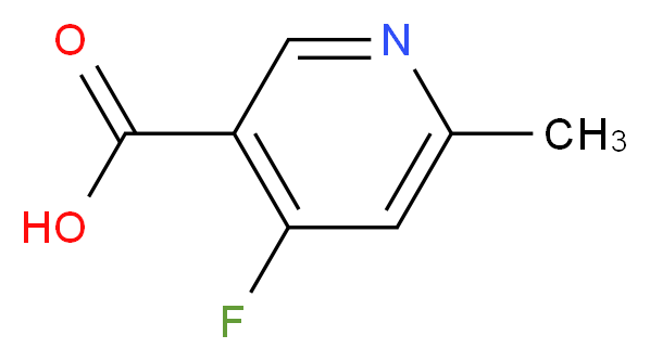 4-fluoro-6-methylnicotinic acid_分子结构_CAS_1060806-01-0)