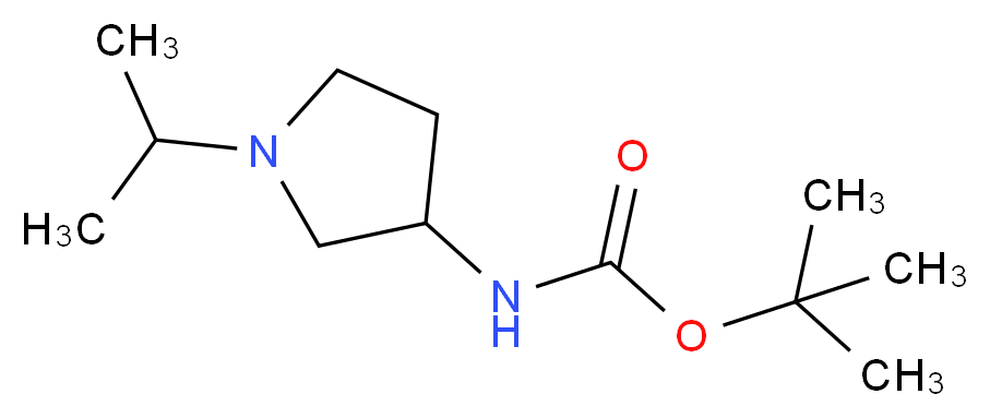 tert-butyl 1-isopropylpyrrolidin-3-ylcarbamate_分子结构_CAS_937166-84-2)