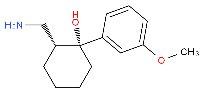 (1R,2R)-2-(aminomethyl)-1-(3-methoxyphenyl)cyclohexan-1-ol_分子结构_CAS_931115-27-4