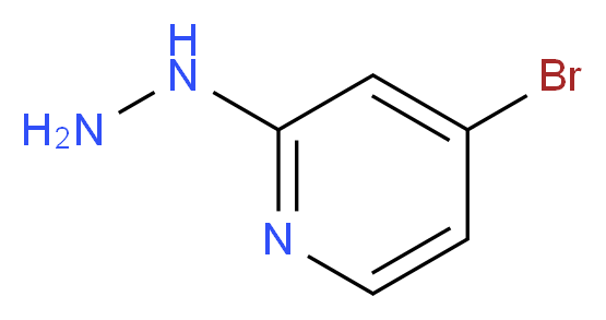 4-bromo-2-hydrazinylpyridine_分子结构_CAS_1019918-39-8