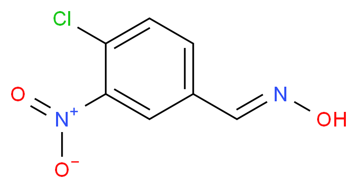 4-Chloro-3-nitrobenzenecarbaldehyde oxime_分子结构_CAS_66399-01-7)