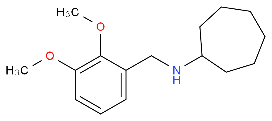 N-[(2,3-dimethoxyphenyl)methyl]cycloheptanamine_分子结构_CAS_416869-65-3