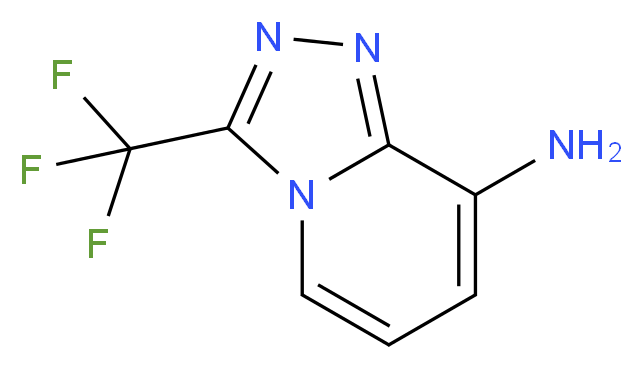 3-(trifluoromethyl)-[1,2,4]triazolo[4,3-a]pyridin-8-amine_分子结构_CAS_338982-42-6