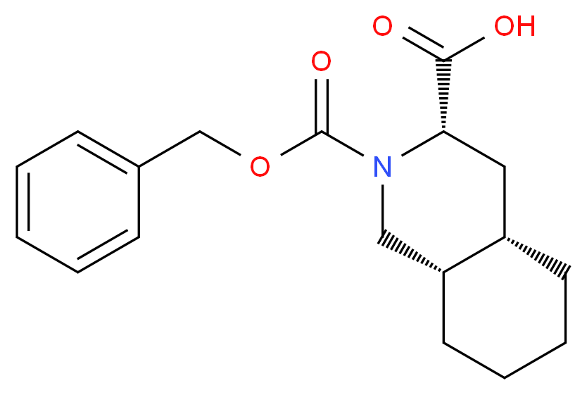 (3S,4aS,8aS)-2-[(benzyloxy)carbonyl]-decahydroisoquinoline-3-carboxylic acid_分子结构_CAS_136465-85-5