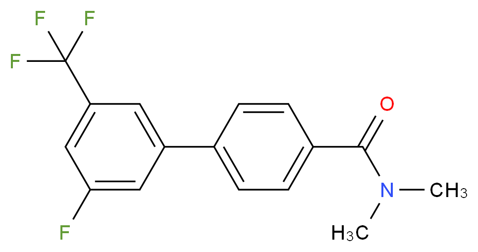 3'-fluoro-N,N-dimethyl-5'-(trifluoromethyl)biphenyl-4-carboxamide_分子结构_CAS_)