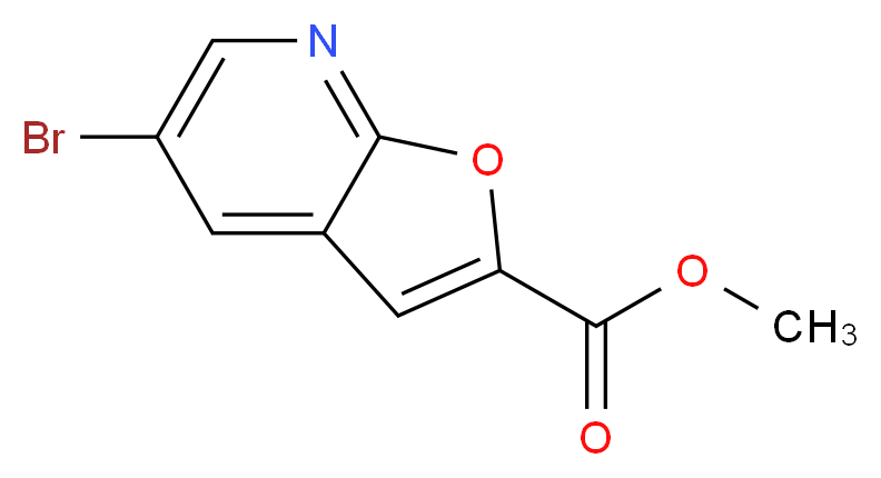 Methyl 5-bromofuro[2,3-b]pyridine-2-carboxylate_分子结构_CAS_1083196-29-5)