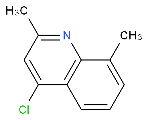 4-chloro-2,8-dimethylquinoline_分子结构_CAS_32314-39-9)