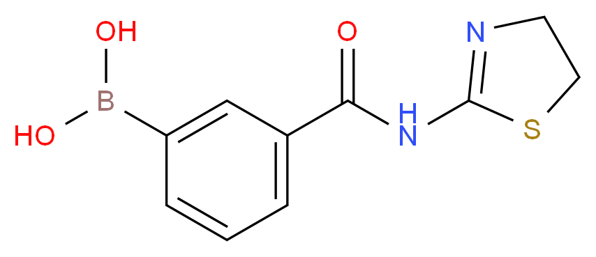 N-(THIAZOLINE-2-YL) 3-BORONOBENZAMIDE_分子结构_CAS_871333-06-1)