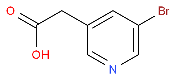5-Bromo-3-pyridylacetic acid_分子结构_CAS_39891-12-8)