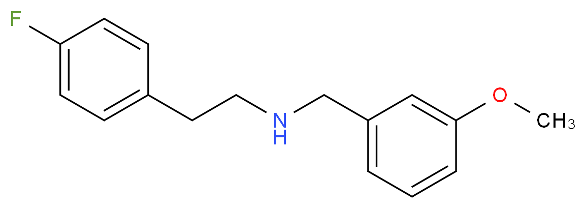 [2-(4-fluorophenyl)ethyl][(3-methoxyphenyl)methyl]amine_分子结构_CAS_355382-50-2