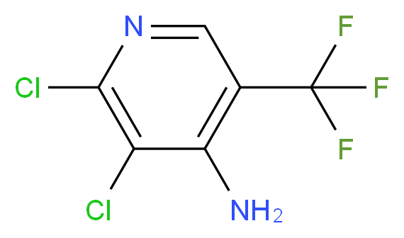 2,3-dichloro-5-(trifluoromethyl)pyridin-4-amine_分子结构_CAS_431942-80-2
