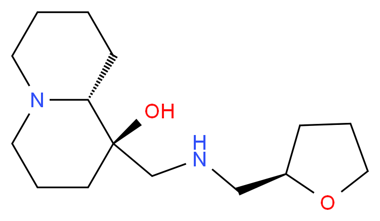 (1R,9aR)-1-({[(2R)-tetrahydrofuran-2-ylmethyl]amino}methyl)octahydro-2H-quinolizin-1-ol_分子结构_CAS_)