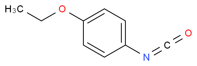 4-乙氧基苯基异氰酸酯_分子结构_CAS_32459-62-4)