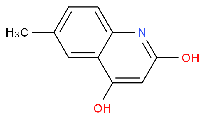 6-methylquinoline-2,4-diol_分子结构_CAS_1677-44-7