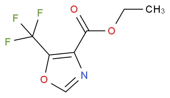 ethyl 5-(trifluoromethyl)-1,3-oxazole-4-carboxylate_分子结构_CAS_122019-71-0