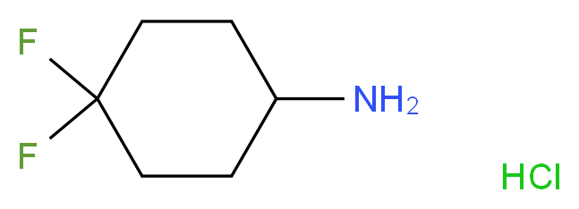4,4-Difluorocyclohexanamine Hydrochloride_分子结构_CAS_675112-70-6)