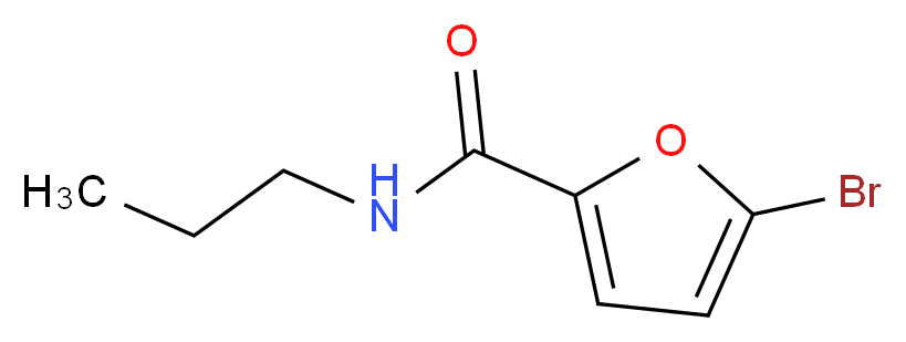 5-Bromo-N-propyl-2-furamide_分子结构_CAS_)