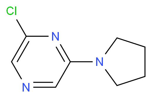 2-Chloro-6-(pyrrolidin-1-yl)pyrazine_分子结构_CAS_)