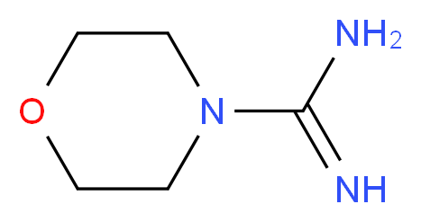 Morpholine-4-carboximidamide_分子结构_CAS_17238-66-3)