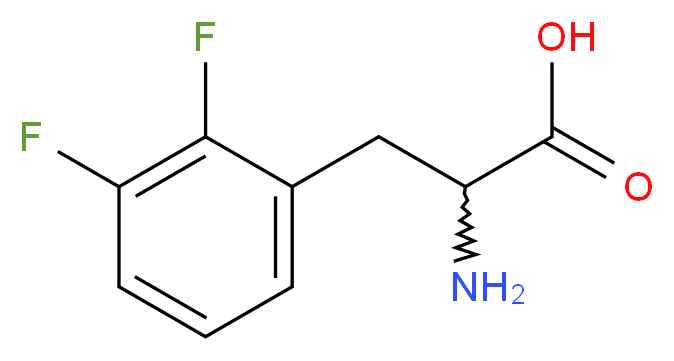 2-amino-3-(2,3-difluorophenyl)propanoic acid_分子结构_CAS_236754-62-4