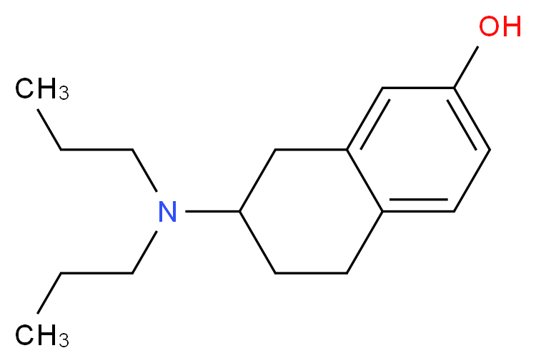 7-(dipropylamino)-5,6,7,8-tetrahydronaphthalen-2-ol_分子结构_CAS_74938-11-7