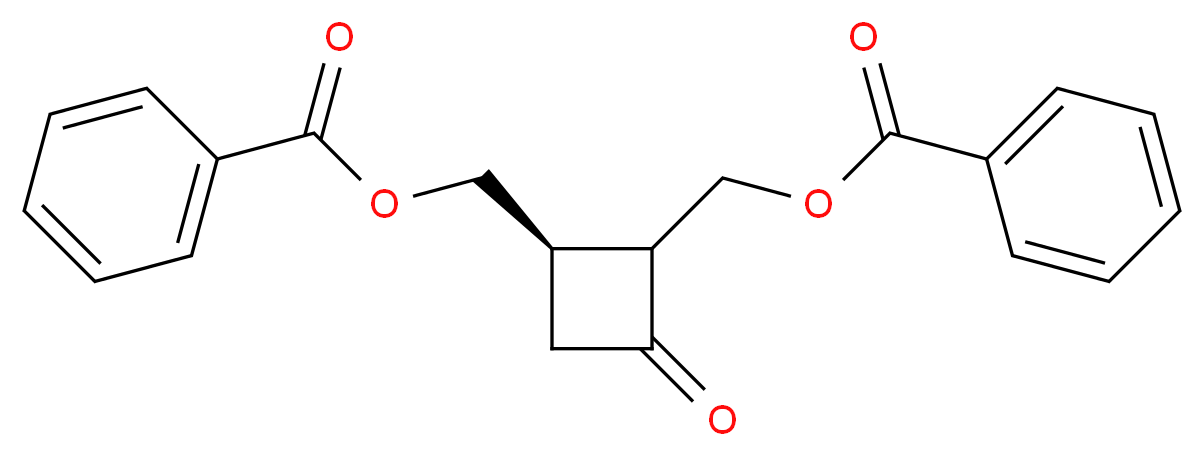 (2S,3S)-2,3-Bis(benzoyloxymethyl)cyclobutanone_分子结构_CAS_132294-16-7)