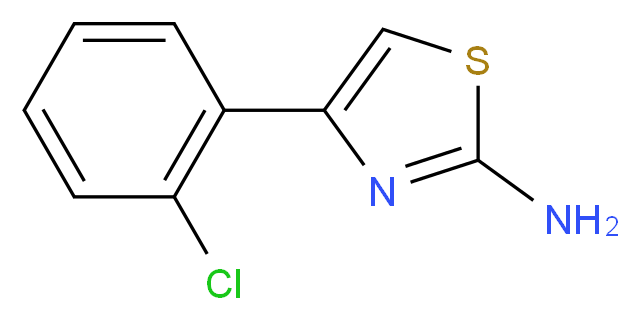 4-(2-Chlorophenyl)-1,3-thiazol-2-amine_分子结构_CAS_)