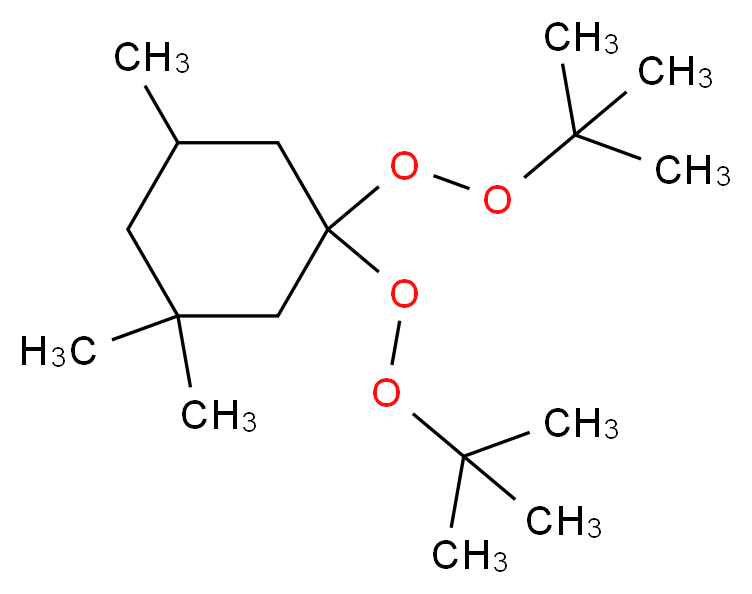 1,1-bis(tert-butylperoxy)-3,3,5-trimethylcyclohexane_分子结构_CAS_6731-36-8