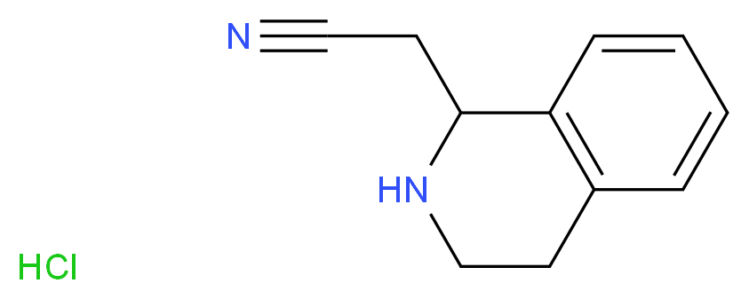 2-(1,2,3,4-tetrahydroisoquinolin-1-yl)acetonitrile hydrochloride_分子结构_CAS_627098-24-2