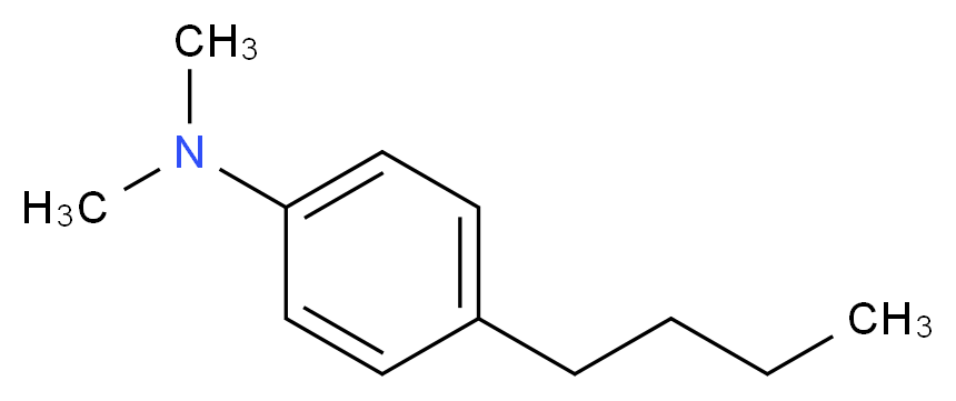 4-(But-1-yl)-N,N-dimethylaniline 97%_分子结构_CAS_13330-29-5)