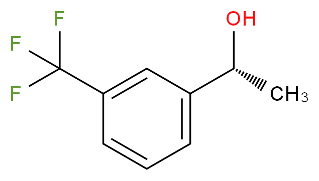 (1R)-1-[3-(trifluoromethyl)phenyl]ethan-1-ol_分子结构_CAS_127852-24-8