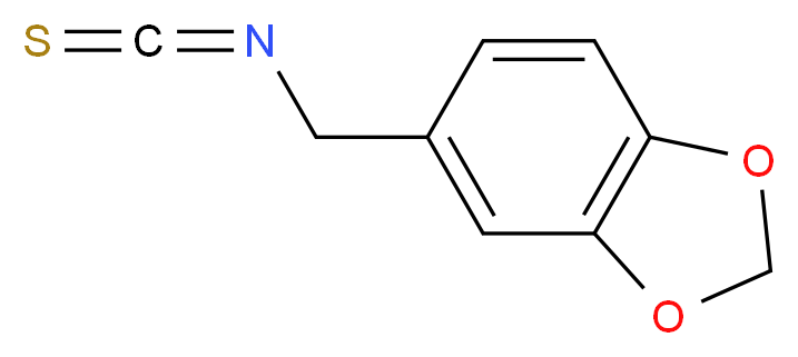 3,4-(亚甲二氧基)苄基 异硫氰酸酯_分子结构_CAS_4430-47-1)