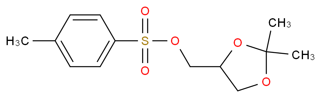 2,2-二甲基-1,3-二噁戊环对甲苯磺酸甲酯_分子结构_CAS_7305-59-1)