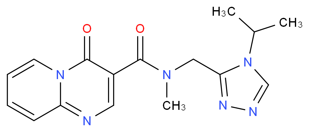 N-[(4-isopropyl-4H-1,2,4-triazol-3-yl)methyl]-N-methyl-4-oxo-4H-pyrido[1,2-a]pyrimidine-3-carboxamide_分子结构_CAS_)