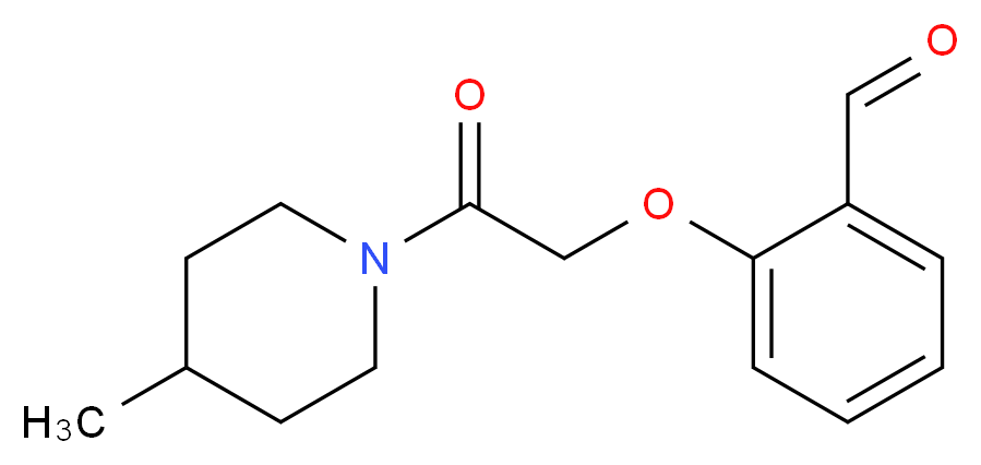 2-[2-(4-methyl-1-piperidinyl)-2-oxoethoxy]benzaldehyde_分子结构_CAS_915923-54-5)